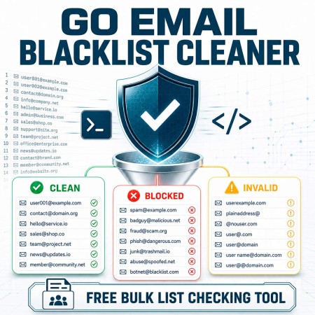 Go Email Blacklist Cleaner - Free Bulk List Checking Tool