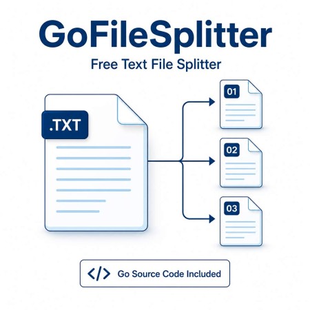 GoFileSplitter - Free Text File Splitting Tool