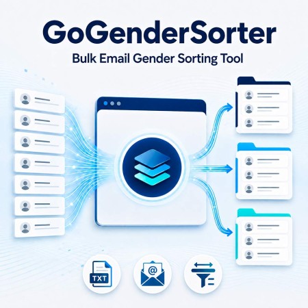 GoGenderSorter - Bulk Name & Email Gender Classifier