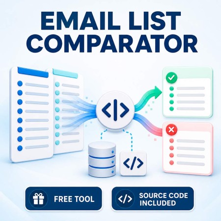 Free Email List Comparator - Match, Filter & Find Duplicates on Windows