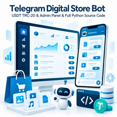 Telegram Digital Store Bot - USDT TRC-20 Payments & Admin Panel
